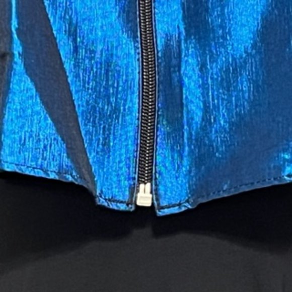 TESA CLASSIC By Escanté Jewel Tone Sapphire Blue Corset/Bustier With Peplum NWT - Picture 11 of 15